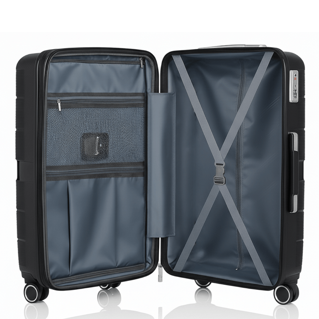 VALIJA ELEGANCE BLACK CARRY ON 20" PP-3031G TSA AU-MAX