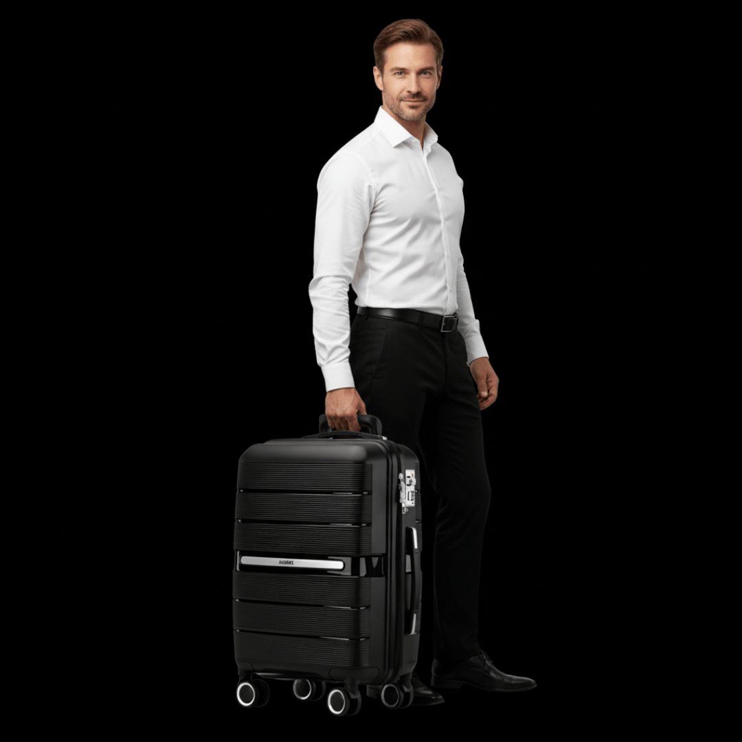 VALIJA ELEGANCE BLACK CARRY ON 20" PP-3031G TSA AU-MAX