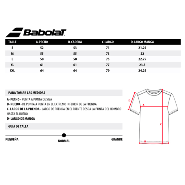 Remera Babolat Reflex Azul marino caballero