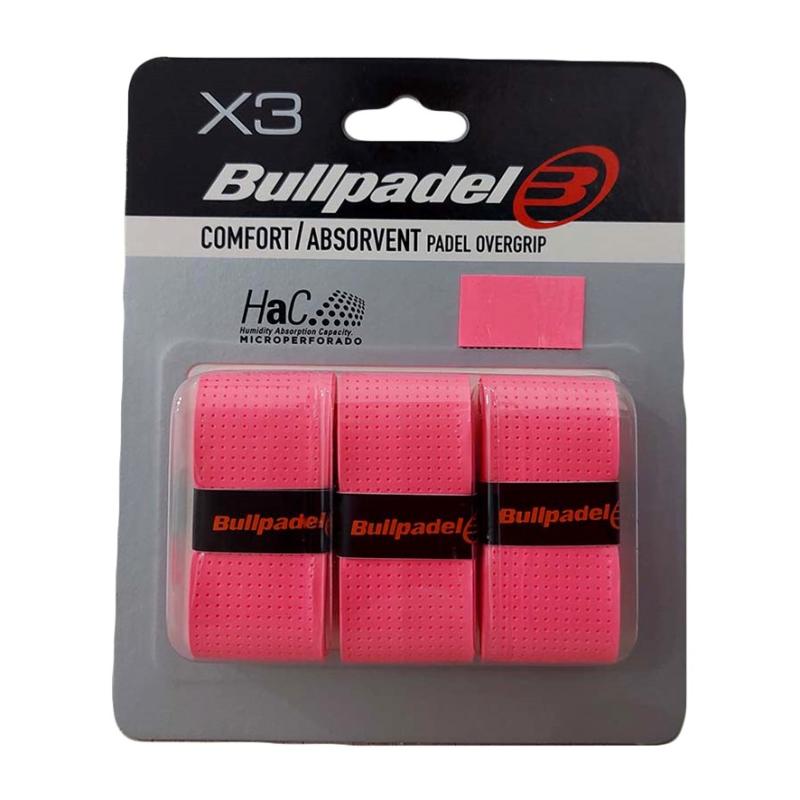 Cubregrip Bullpadel microperforado Comfort/Absorvent Padel blister x 3 unidades