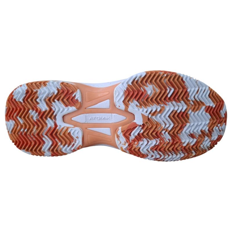 Zapatilla Atomik Padel Legend Blanco/Salmon dama