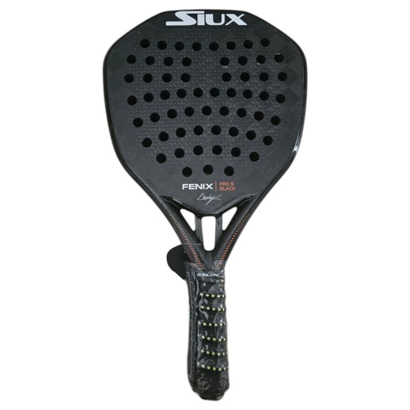 Pala de padel Siux Fenix Pro 5 Black - Leo Augsburger