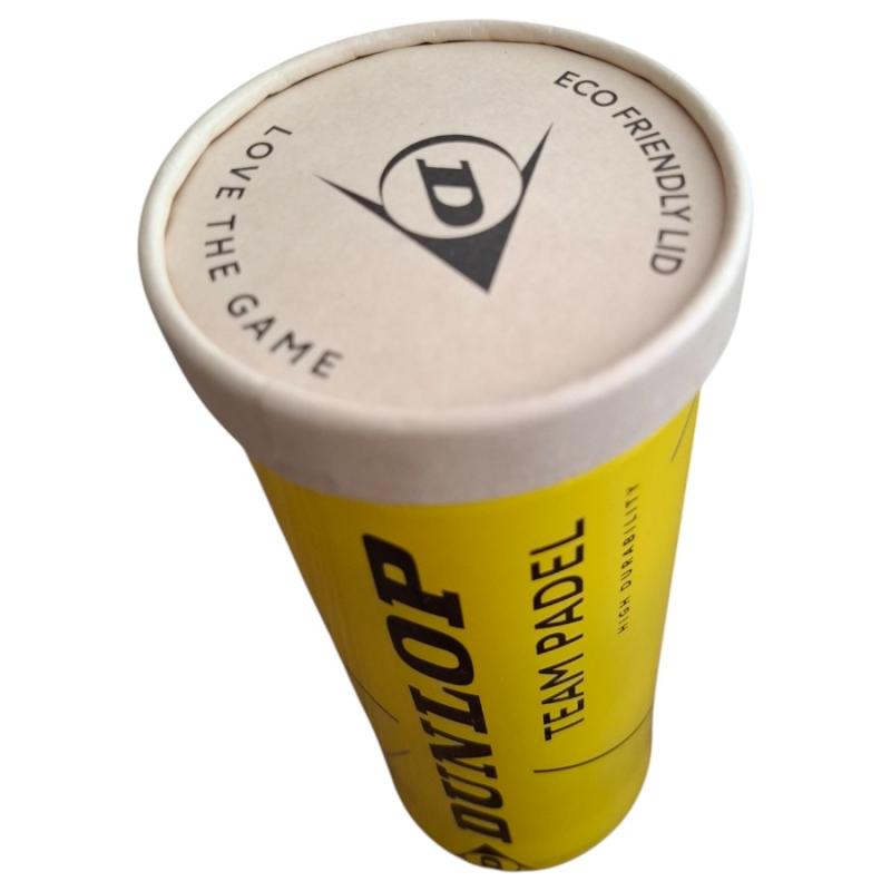 Pelota Dunlop Team Padel tubo x 3 unidades