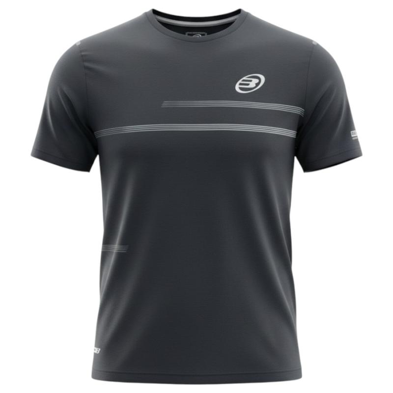 Remera Bullpadel Montuno Negro caballero