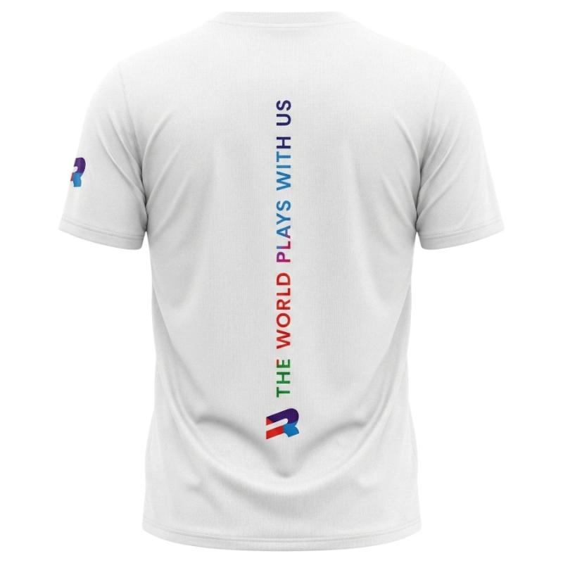 Remera Royal Roma blanca logo color