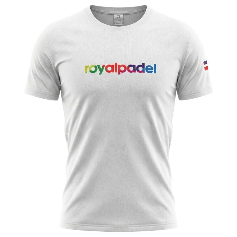 Remera Royal Roma blanca logo color