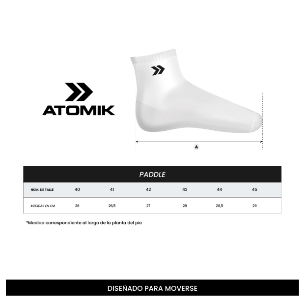 Zapatilla Atomik Padel Legend II negro