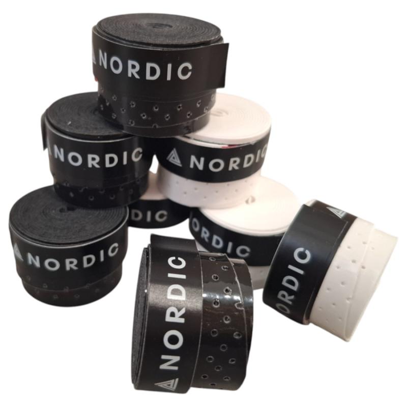 Cubregrip Nordic Perforado Blanco-Negro por unidad