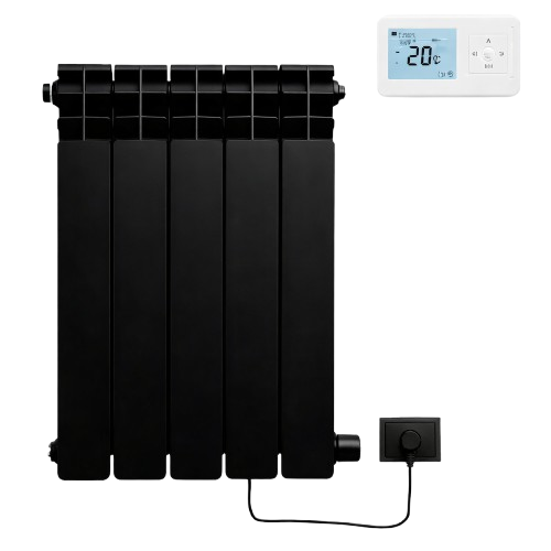 RADIADOR ELECTRICO BLACK 750W CON TERMOSTATO INALAMBRICO 5 ELEMENTOS