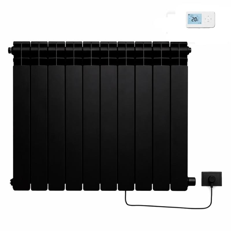 RADIADOR ELECTRICO BLACK 1500W CON TERMOSTATO INALAMBRICO 10 ELEMENTOS