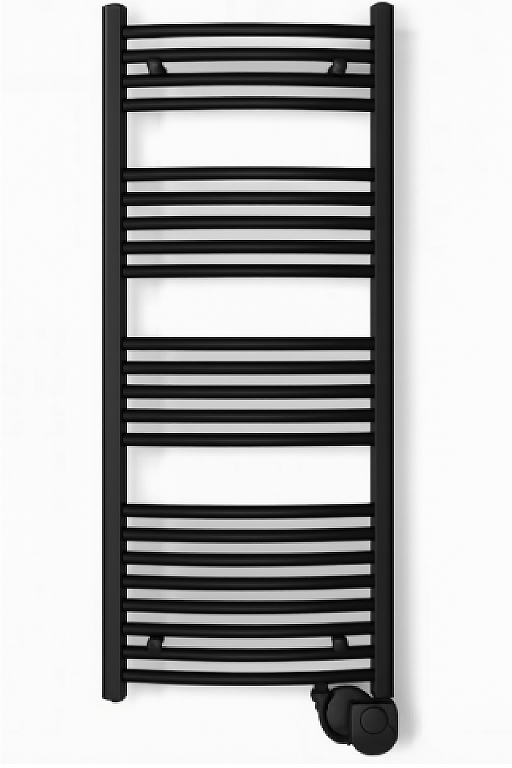 TOALLERO ELECTRICO MARTINA 115 (CURVO) COLOR NEGRO IZQUIERDO 500W