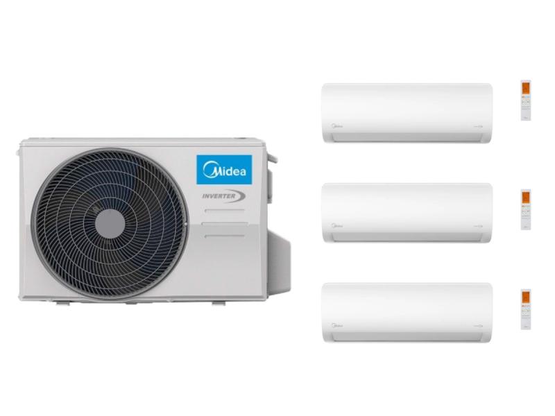 CONJUNTO MULTISPLIT MIDEA SMART PARED 3 X 2640 W + UNIDAD EXTERIOR 7910 W
