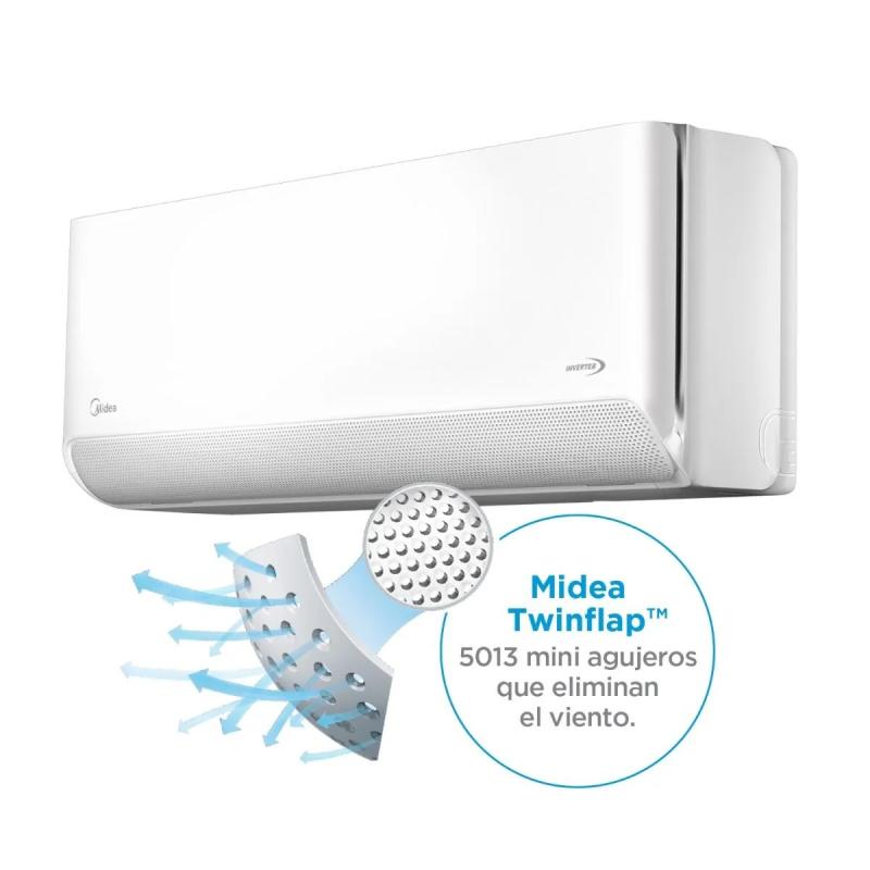 Split Breezeless E Midea Inverter Smart 3139 kcal/h Frío Calor 
