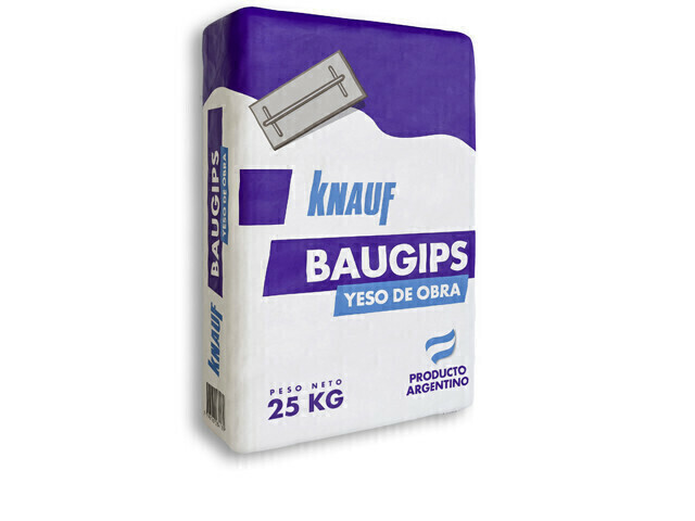 Knauf Baugips Yeso de Obra x 25 Kg – Uso Manual en Interiores