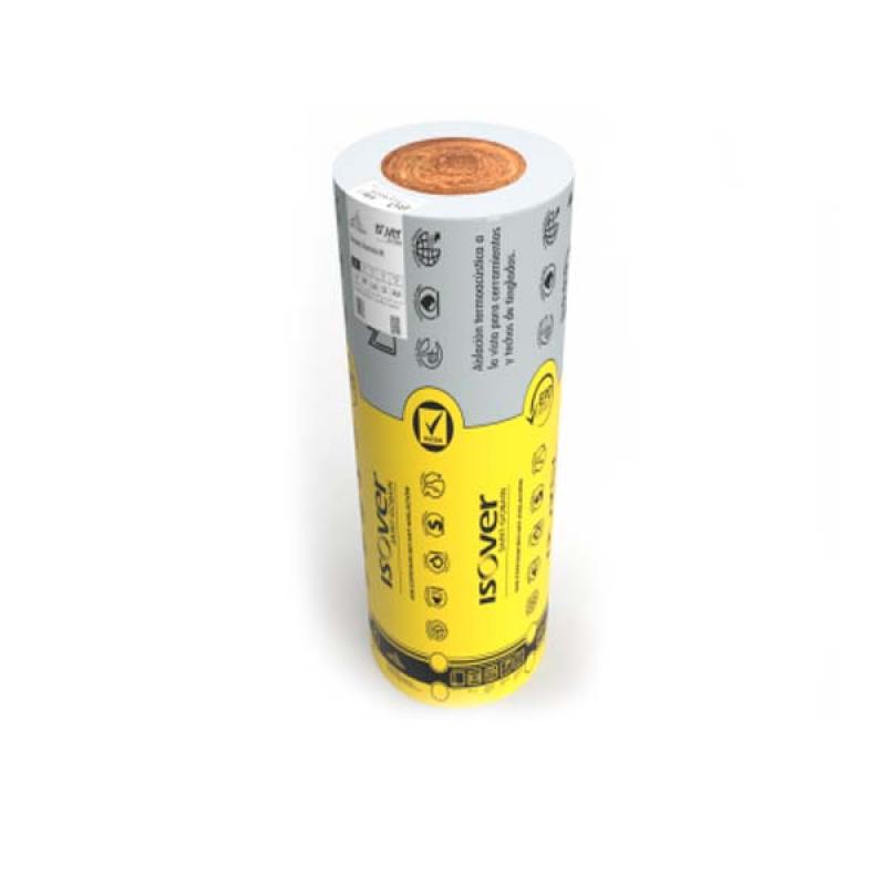 Isover Fieltro Tensado Aluminio 1.20x12 Mts. 80mm - (14.40m²)