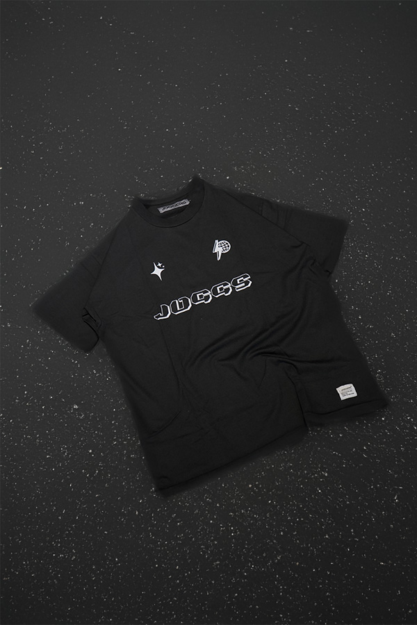 Tee Ranglan JOGGS flow triple frente Negro