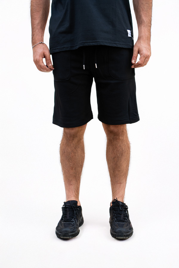 Bermuda Algodón Short Negro