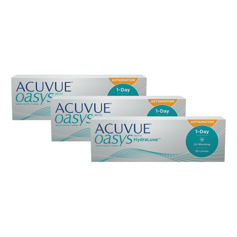 SET ACUVUE OASYS ONE DAY PARA ASTIGMATISMO 2+1