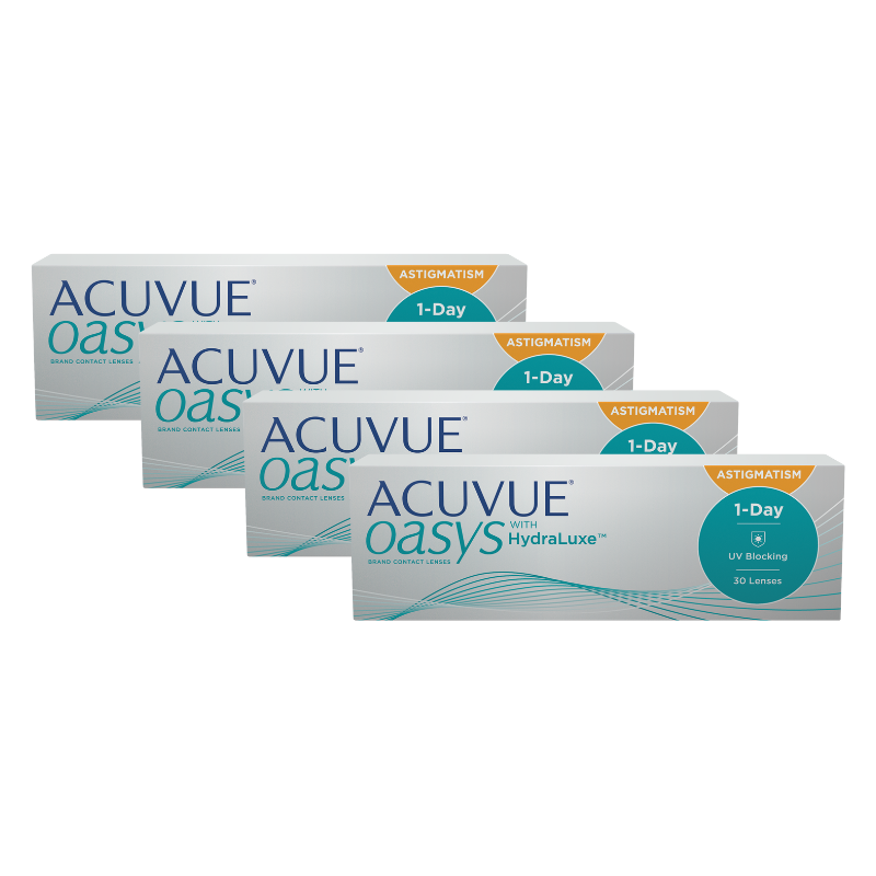 SET 4 CAJAS ACUVUE OASYS ONE DAY PARA ASTIGMATISMO
