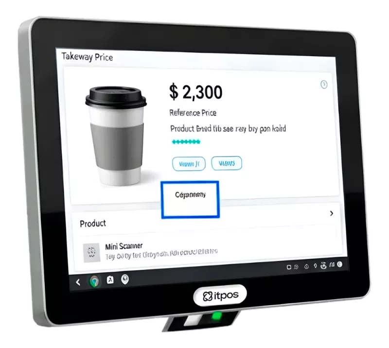 Verificador de Precios Itpos Vp10 A02 10.1 Android Bt Wifi