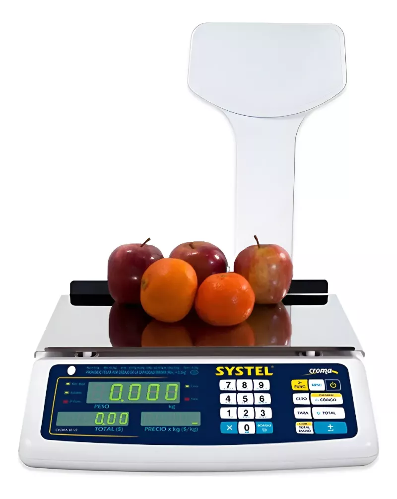 Balanza Systel Croma 30 KG Bateria funcion contadora