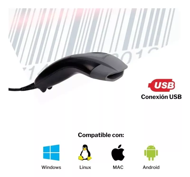 Lector Codigo de Barras Honeywell 1400g 2D USB CON PIE