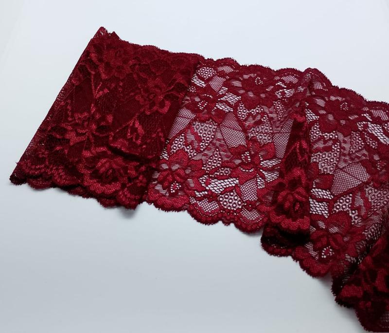 PUNTILLA 17CM CARMELA BORDO (ROLLO COMPLETO APROX 90MTS)