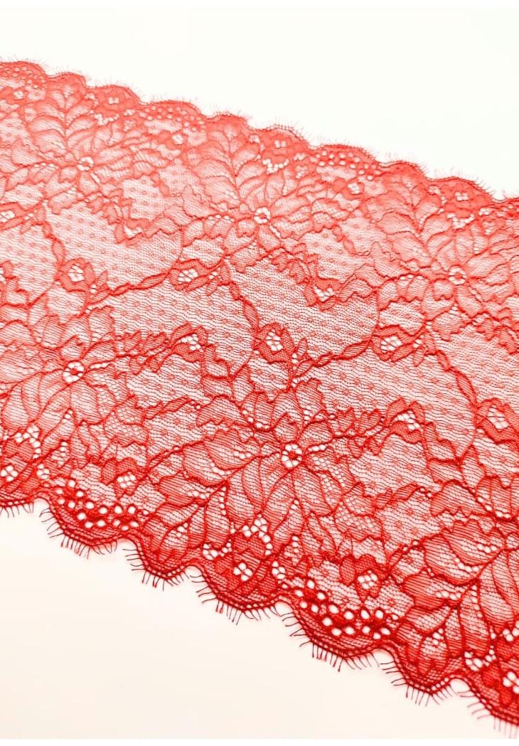 PUNTILLA 22CM MONICA ROJO (ROLLOS 120MTS APROX)