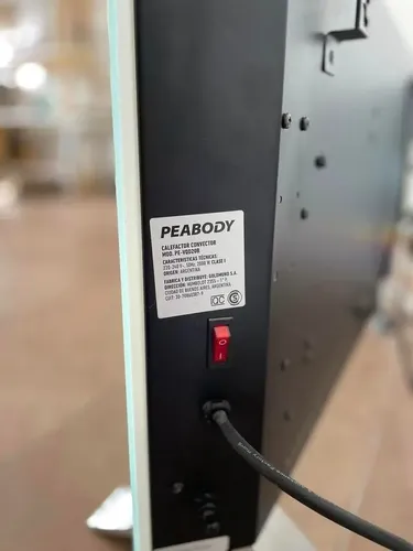 Calefactor Vitroconvector Curvo - Peabody 2000w Impecable!