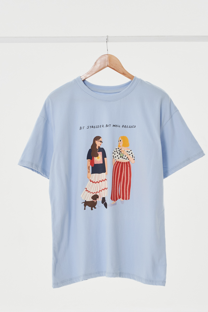 Remera Over Perro Salchicha