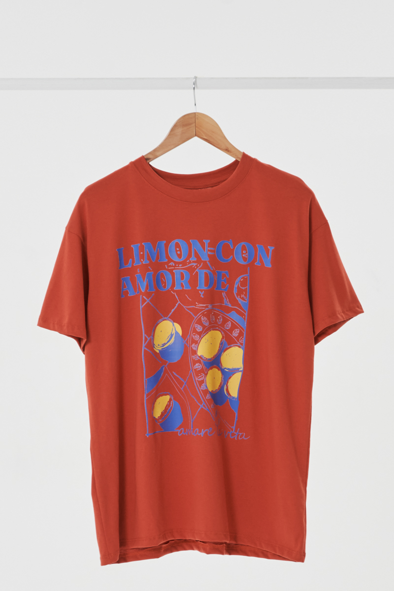 Remera Over Limon