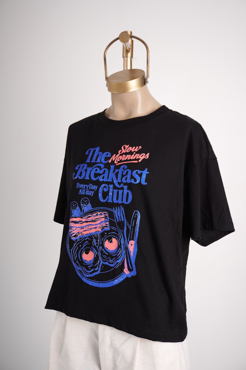 Remera Crop Breakfast