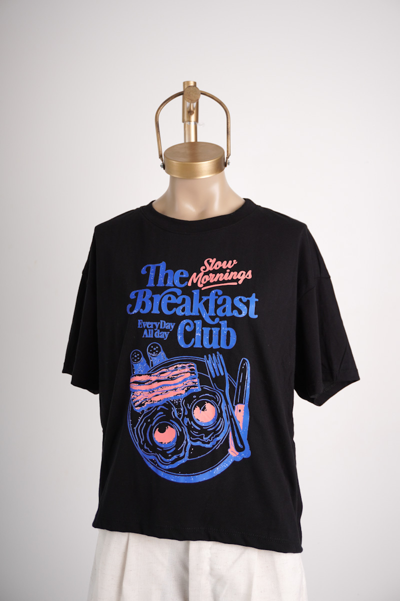 Remera Crop Breakfast