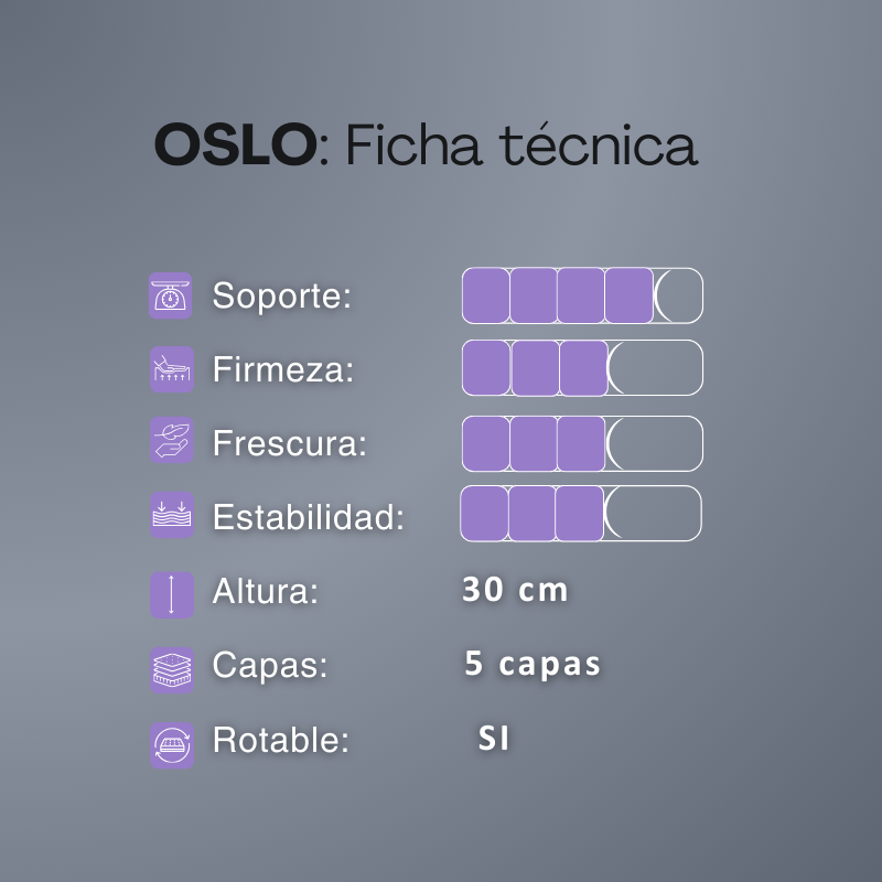 Colchon Sueño Dorado Modelo Oslo 140x190