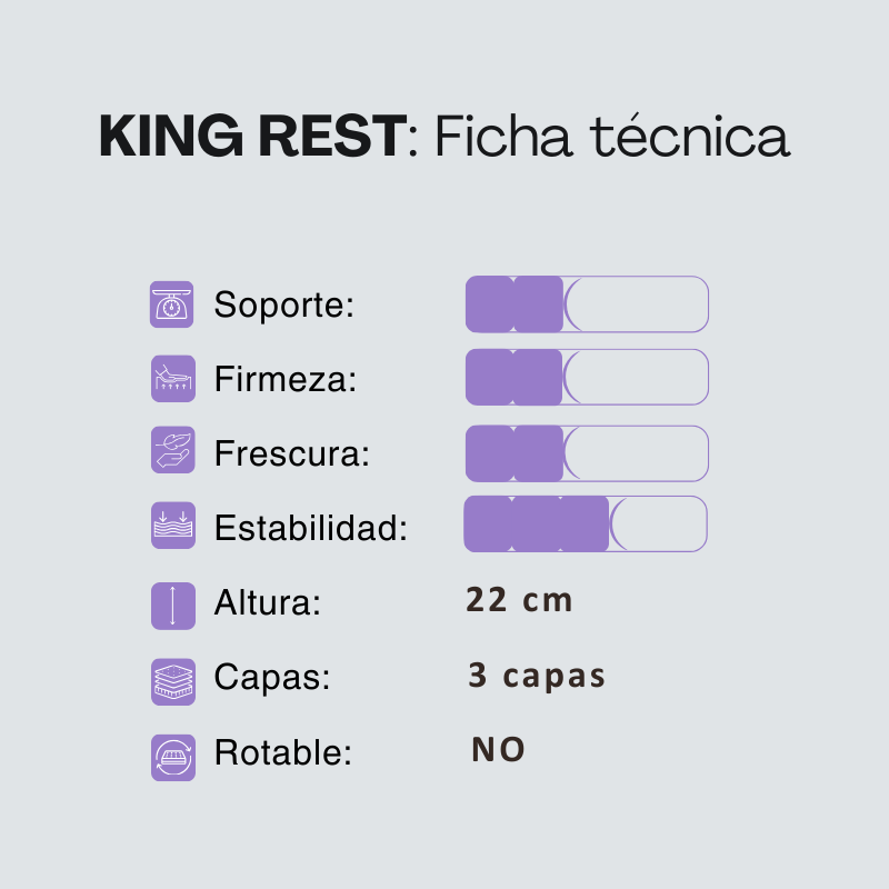 Conjunto Springwall King Rest  140x190 Nuevo