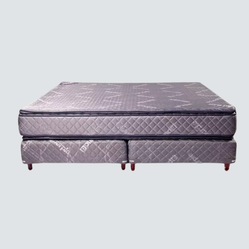 Conjunto Purple Modelo Firm Pro 160x200 Doble Pillow