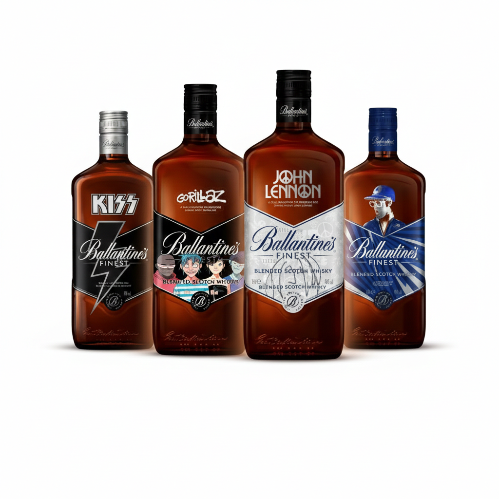 Baúl Ballantine’s Collector – Music Legends x4
