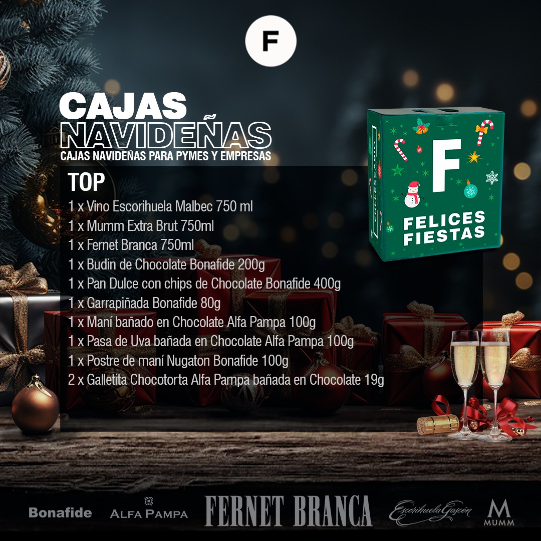 Caja Navideña Xmas Box Top Pyme Regalo Empresarial