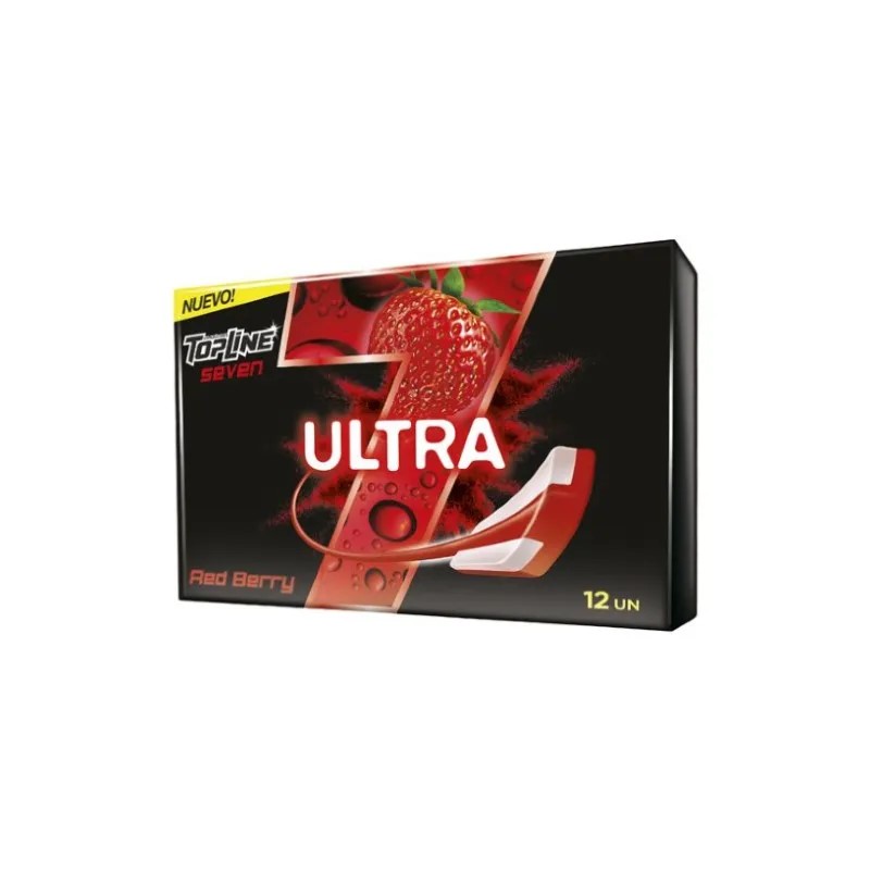 Chicle Topline 7 Ultra Red Berry 24gr