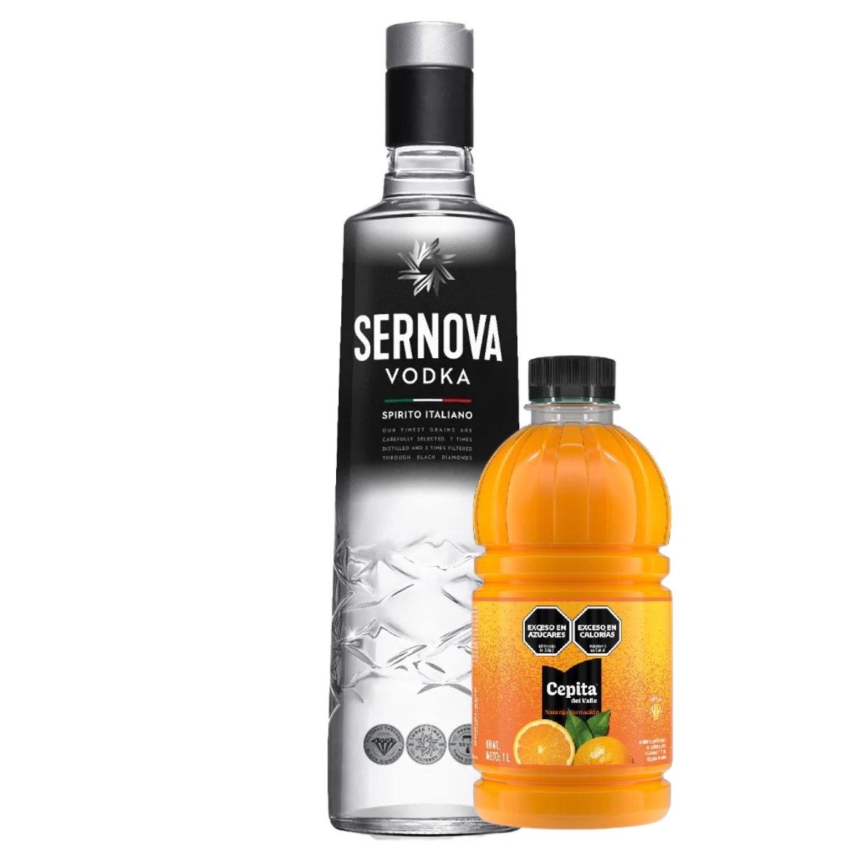 Combo Sernova Vodka + Cepita Naranja