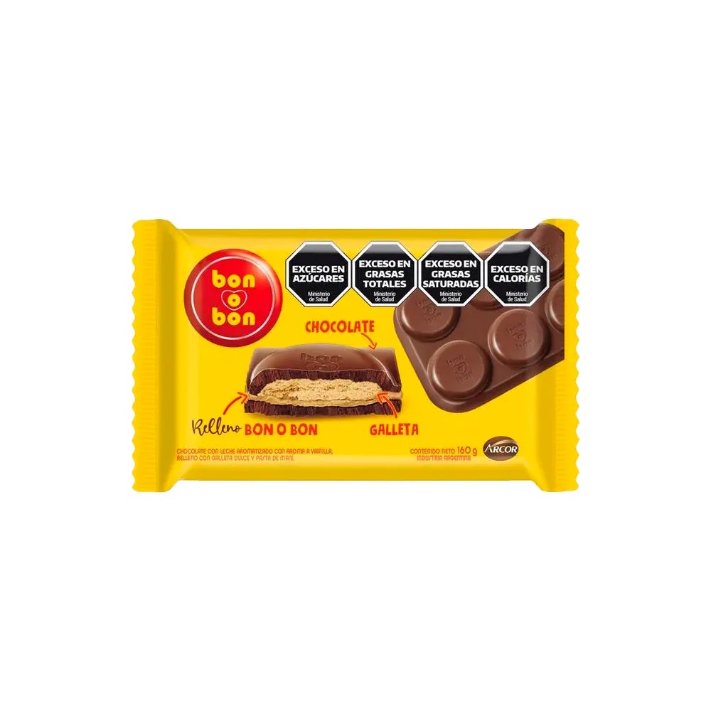 Tableta Chocolate Bon O Bon 160gr