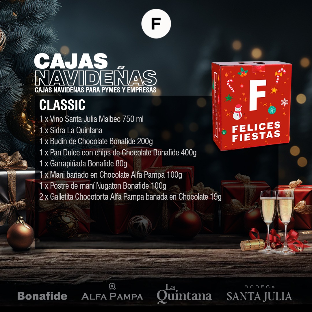 Caja Navideña Xmas Box Classic Pyme Regalo Empresarial