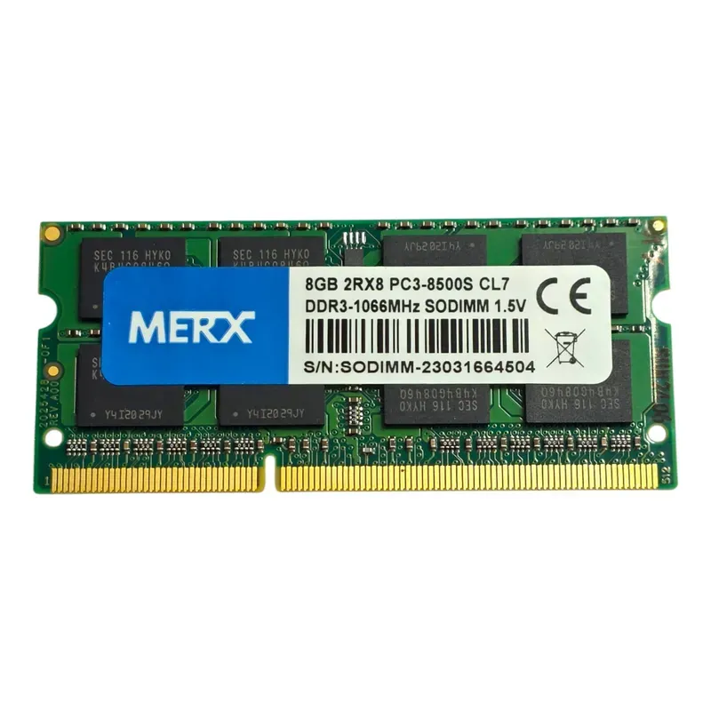 Memoria Ram Merx Ddr3 1,5v 8gb 1066mhz Sodimm Cl7 Notebook