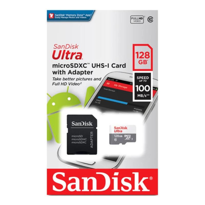 Tarjeta de Memoria Micro SD SanDisk 128GB Ultra