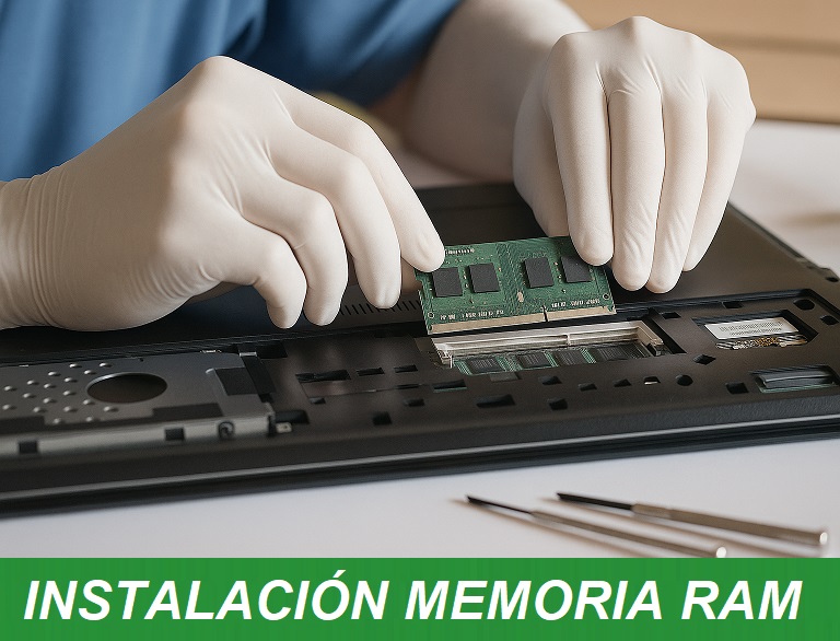 Servicio Instalacion memoria RAM