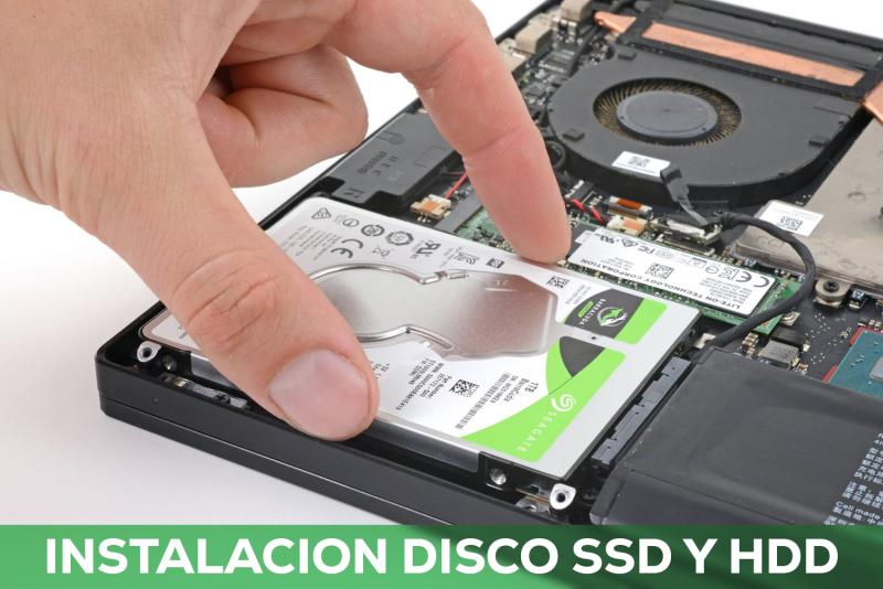 Instalación de Disco HDD y SSD