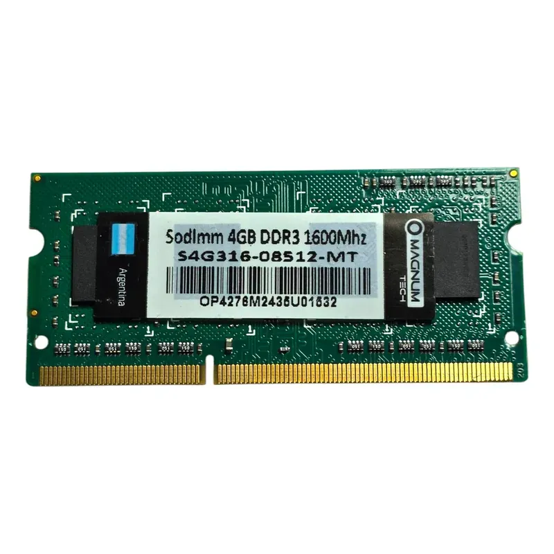 Memoria Ram Magnum Tech Ddr3 1,5v 4gb 1600mhz Sodimm Notebook