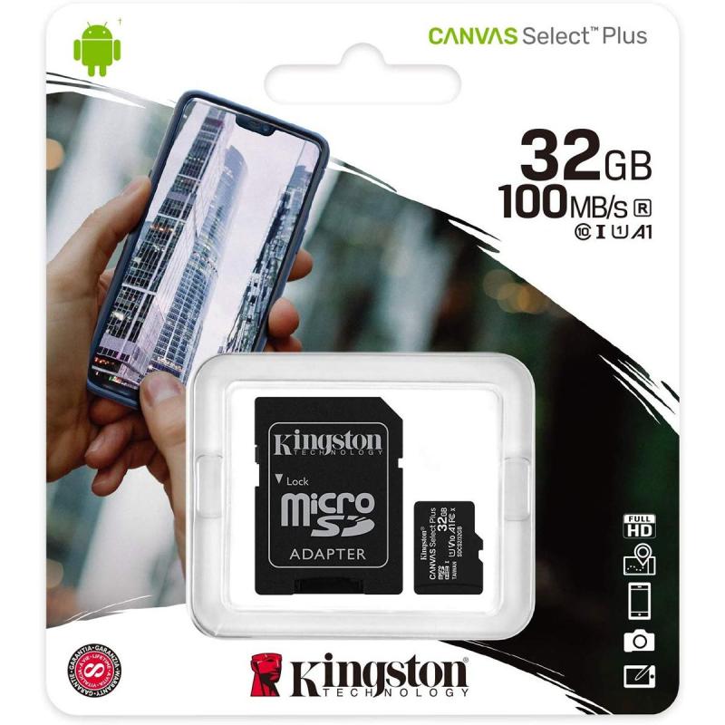 Tarjeta de Memoria Micro SD Kingston 32GB Canvas Select