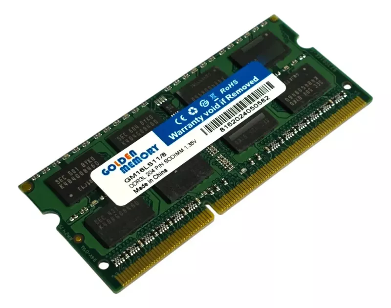 Memoria Ram Golden Memory 8gb Ddr3l 1,35v 1600mhz Sodimm Notebook