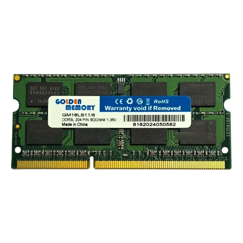 Memoria Ram Golden Memory 8gb Ddr3l 1,35v 1600mhz Sodimm Notebook